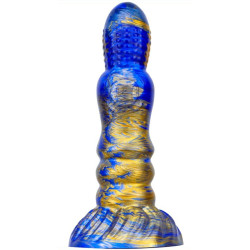 MetallicAnal Gode Fantasy Peern 17 x 4.7cm Bleu-doré